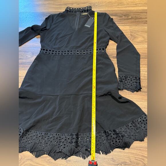 SuperTrash Black Lace Dress Womens EU 38 NWT Little Black Cocktail Party - Picture 9 of 15